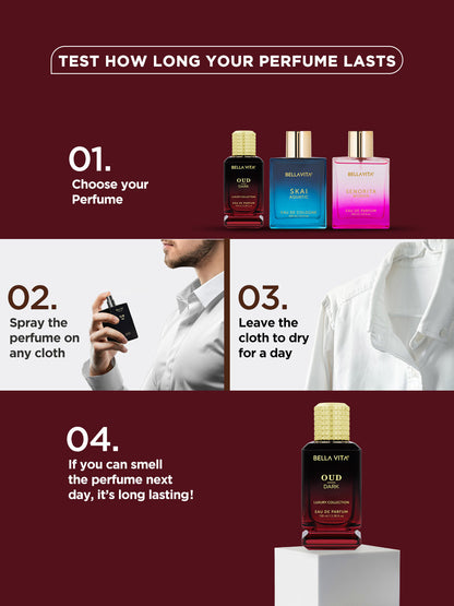 Bellavita Oud Dark Long Lasting Perfume (100ml)