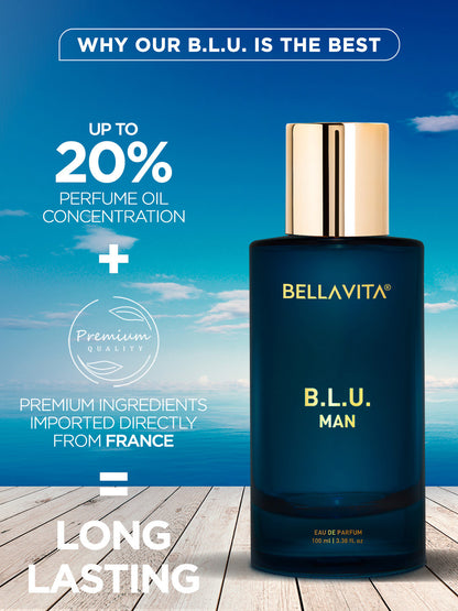 Bellavita B.L.U. Man Long Lasting Perfume (100ml)