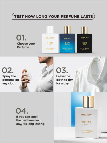 Bellavita White Oud Long Lasting Perfume (100ml)