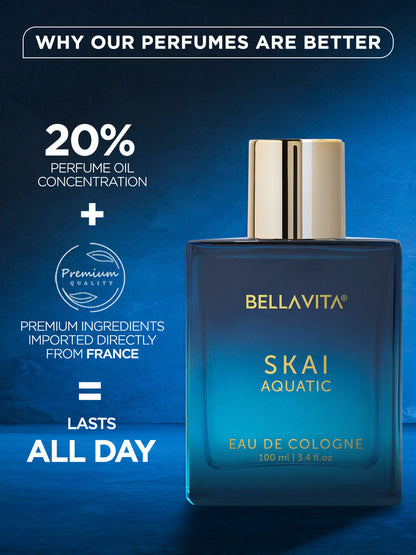 Bellavita Skai Aquatic Cologne (100ml)
