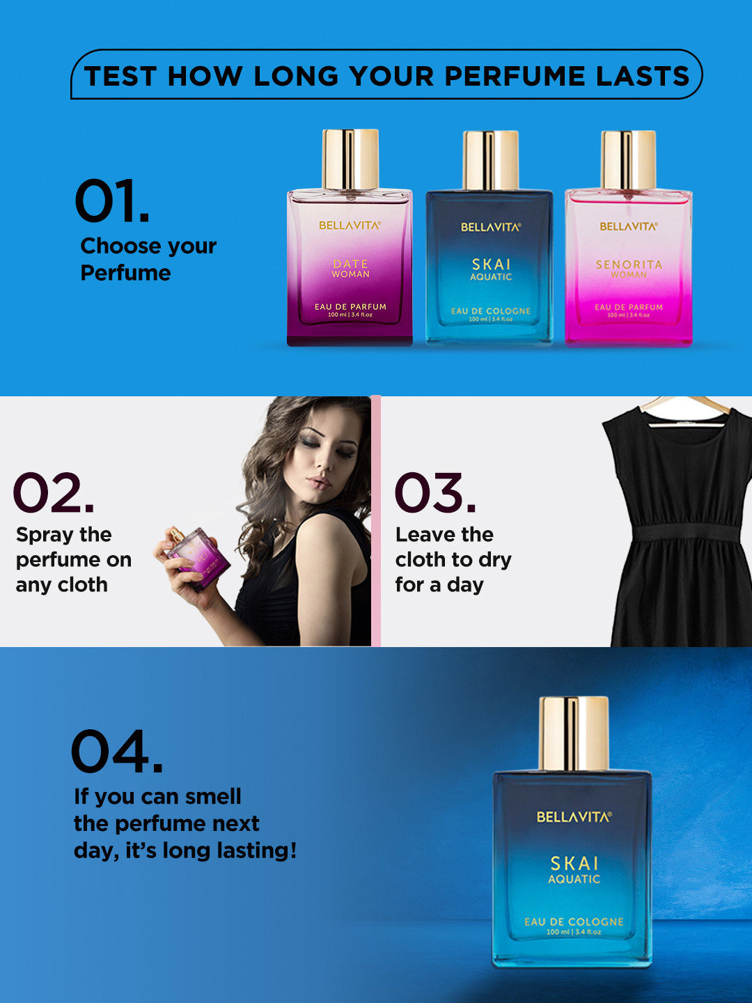 Bellavita Skai Aquatic Cologne (100ml)
