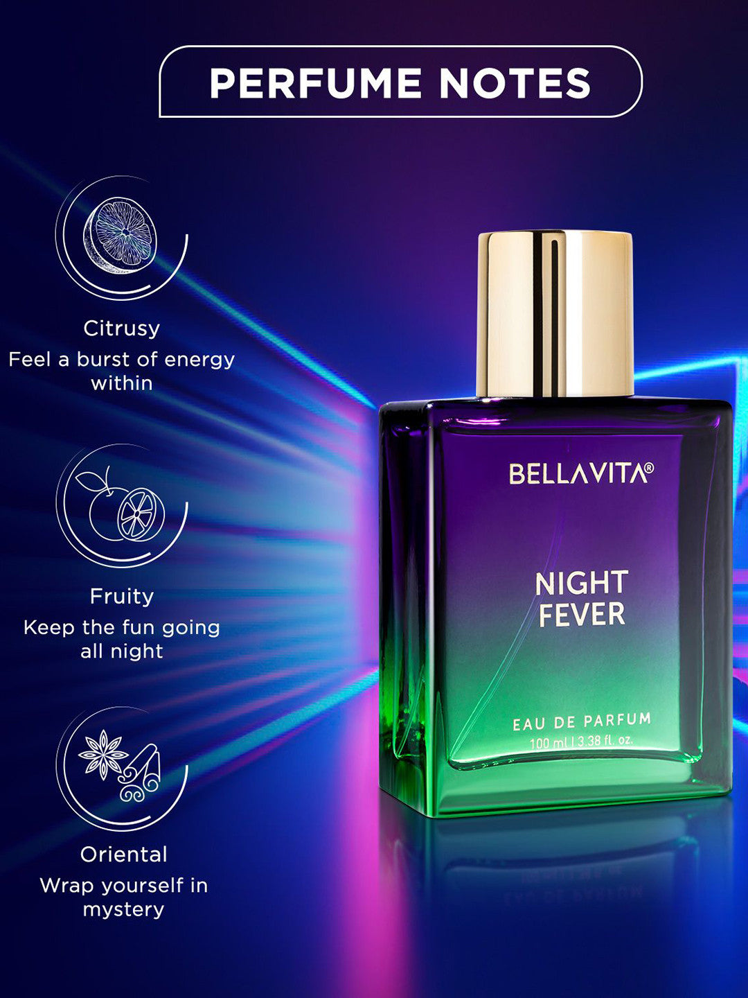 Bellavita Night Fever Long Lasting Perfume (100ml)
