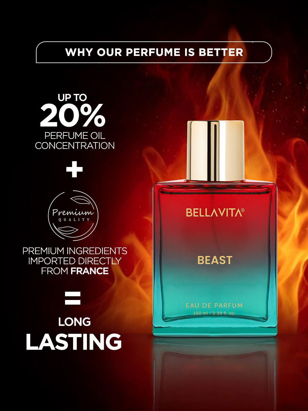 Bellavita Beast Long Lasting Perfume (100ml)