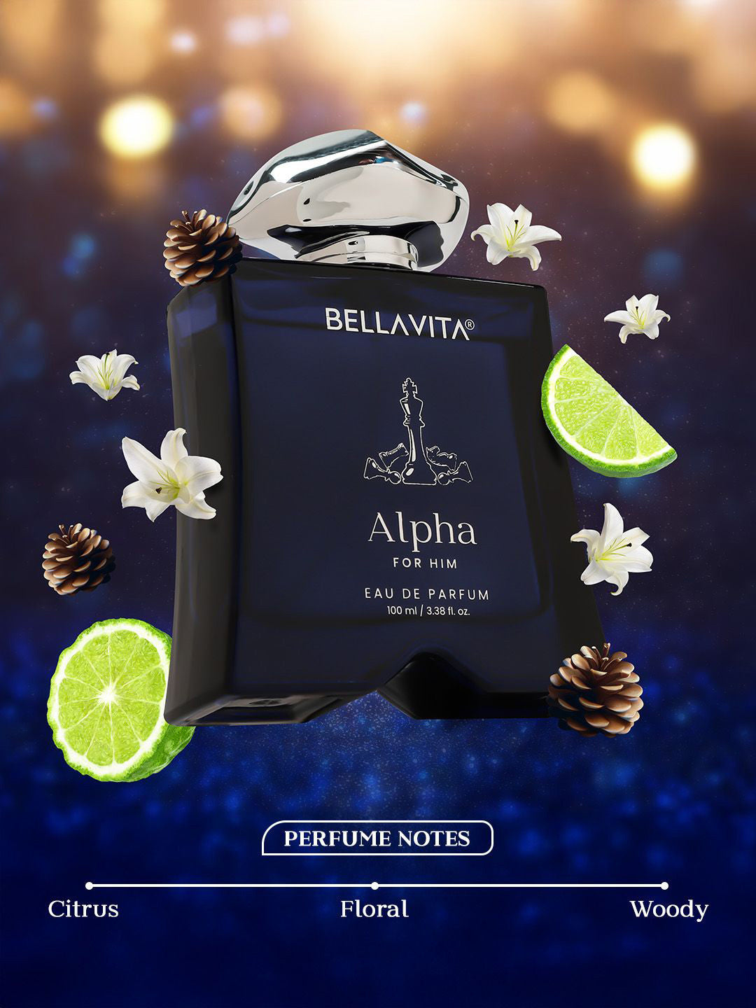 Bellavita Alpha For Him Long Lasting Perfume (50ml)