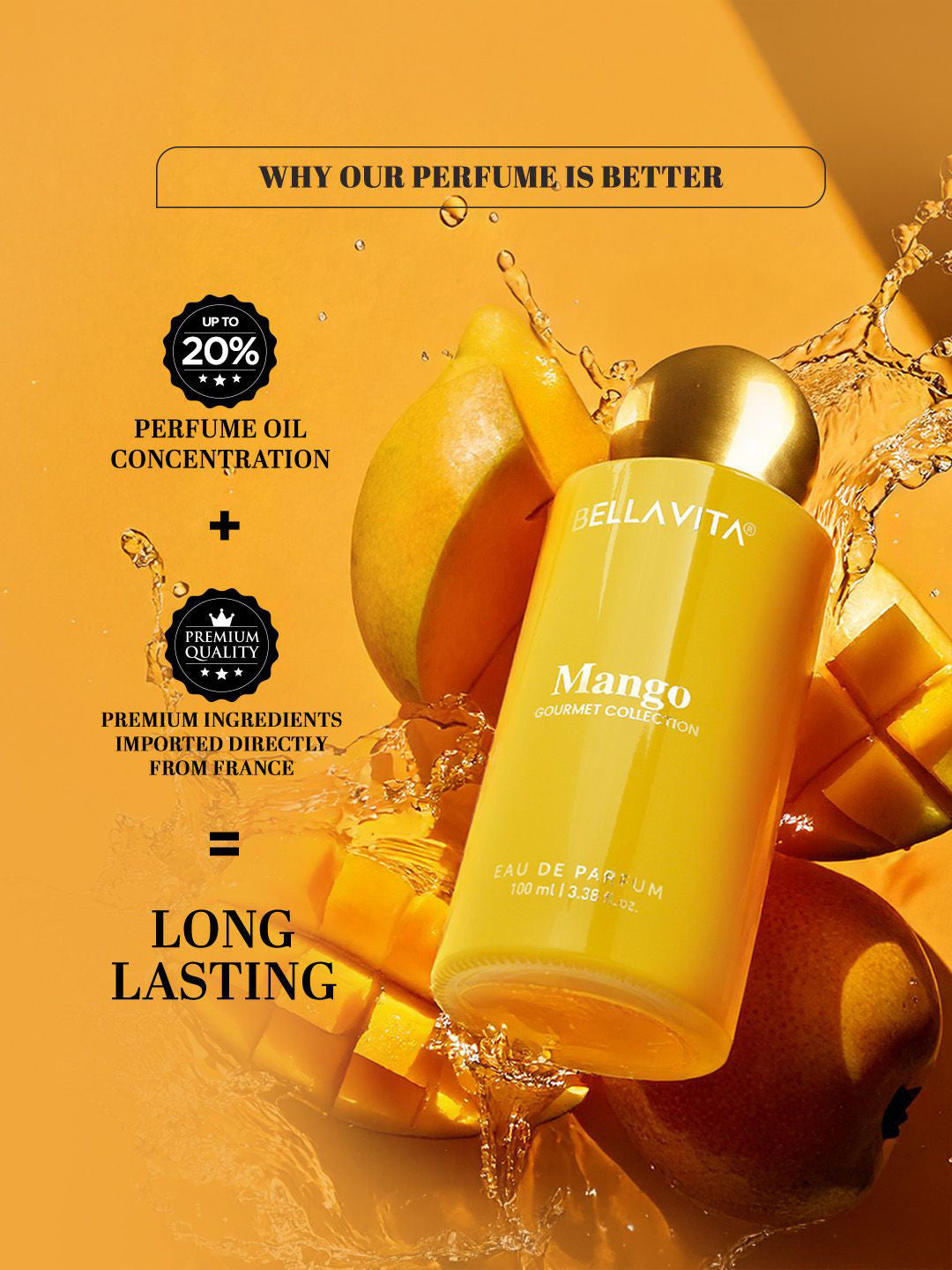 Bellavita Mango Long Lasting Perfume (100ml)