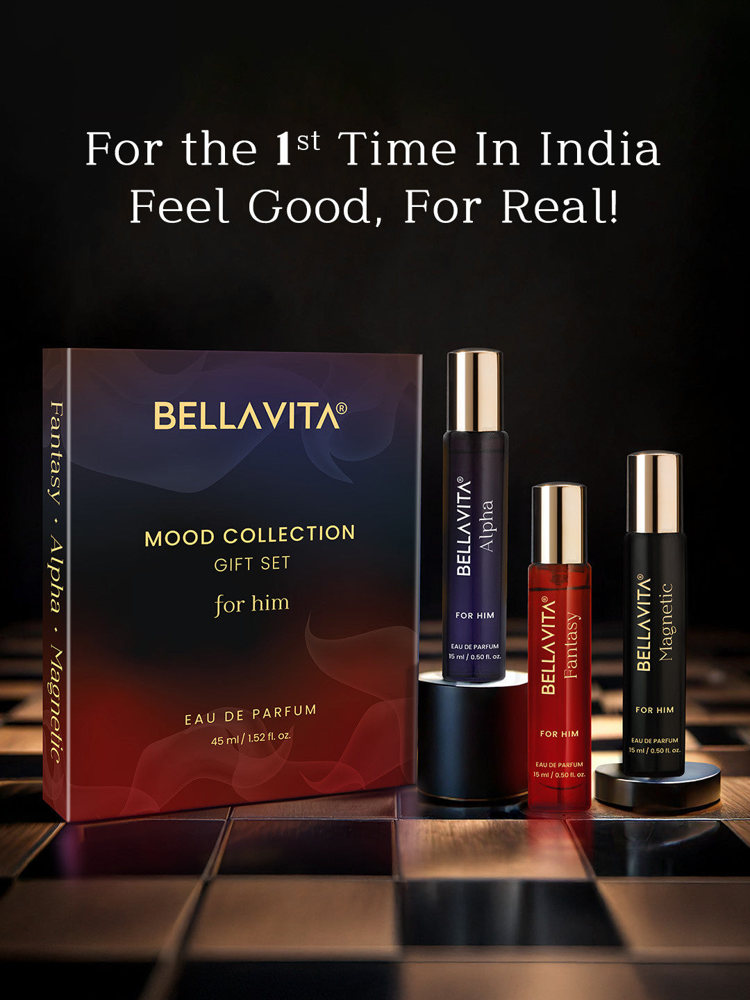 Bellavita Mood Collection Gift Set For Him (3 x 15ml)