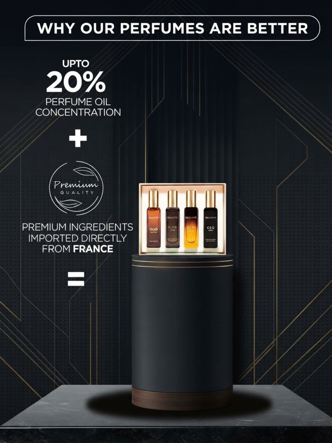 Bellavita Luxury Perfume Gift Set For Man (4 x 20ml)