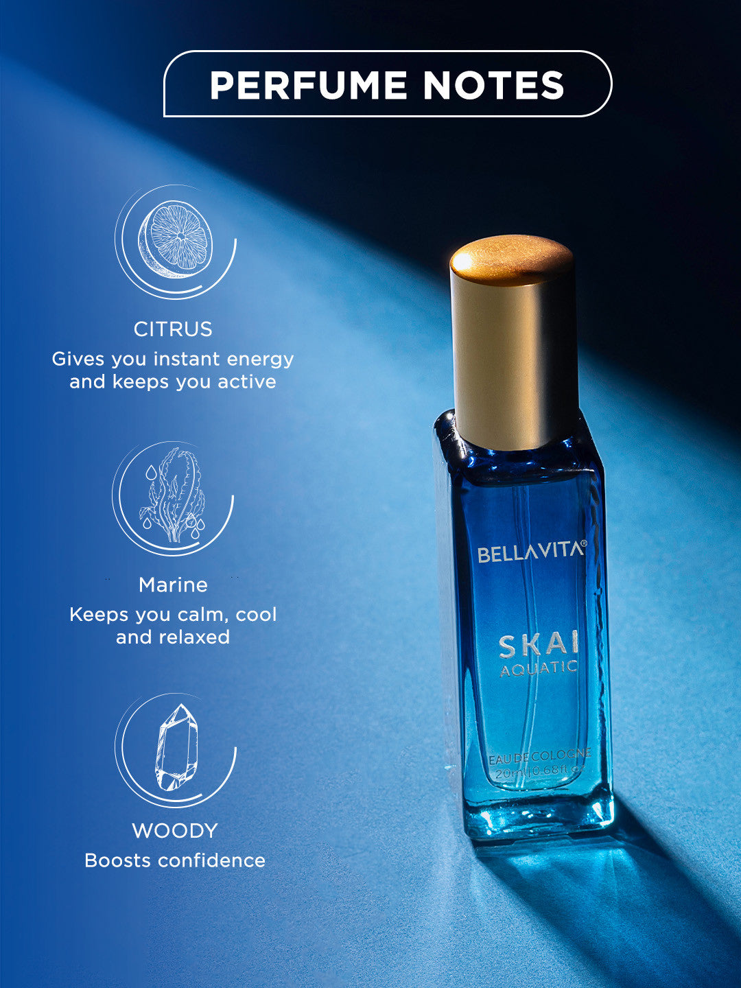 Bellavita Skai Aquatic Cologne (20ml)