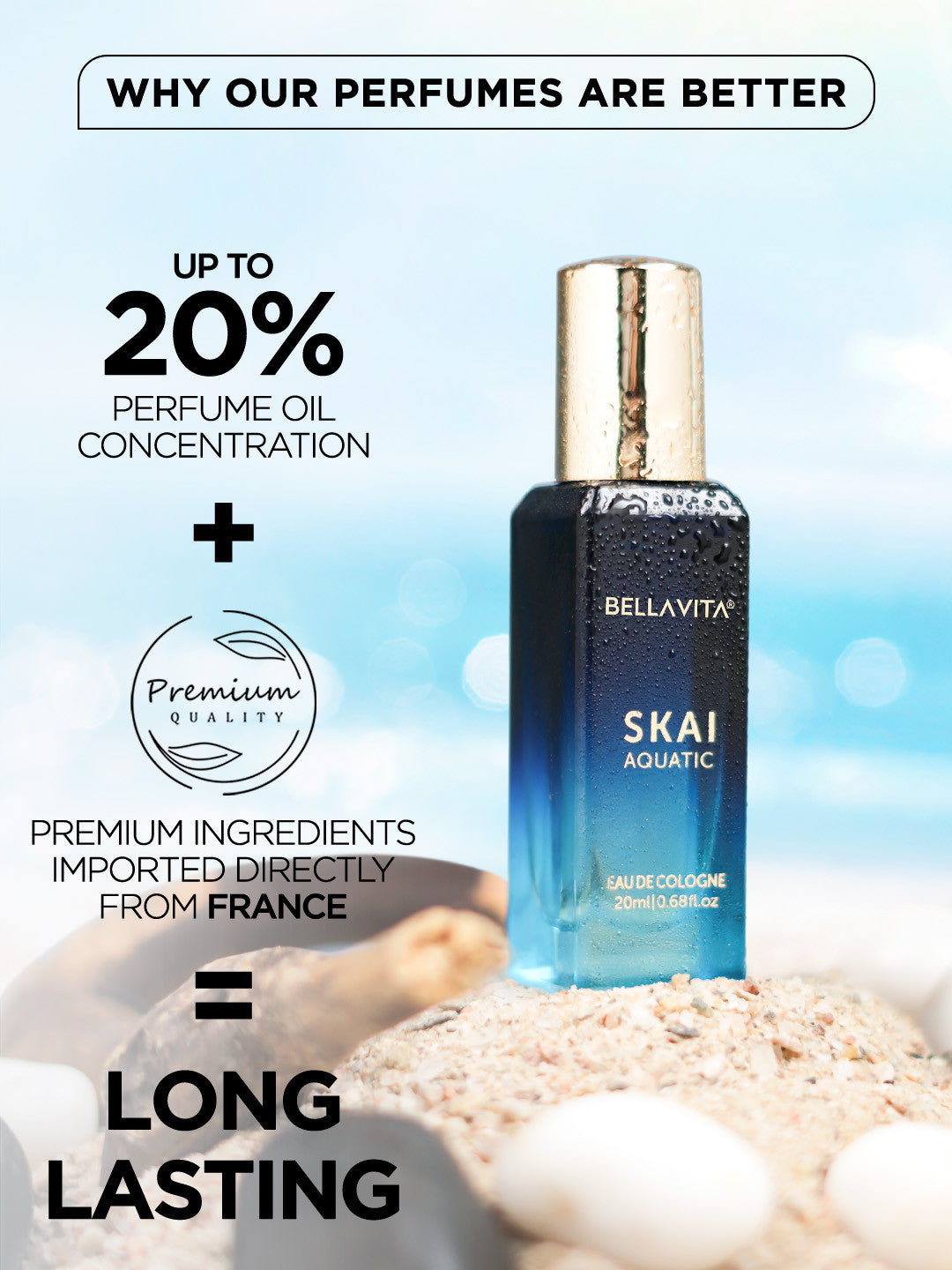 Bellavita Skai Aquatic Cologne (20ml)