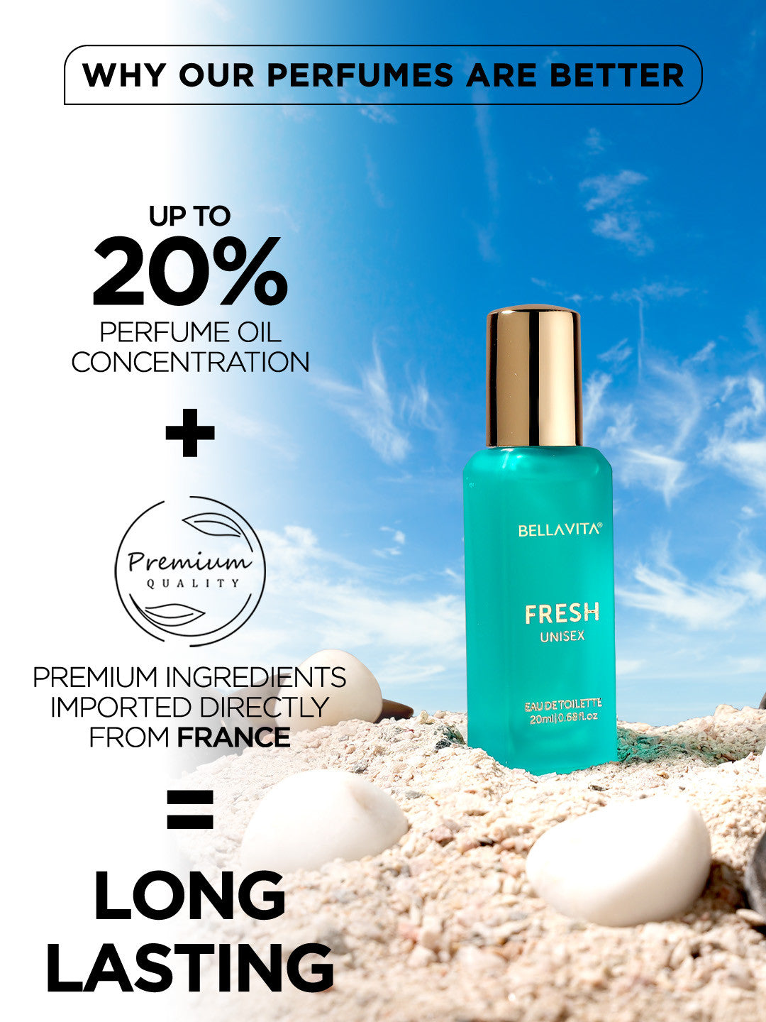 Bellavita Fresh Long Lasting Perfume (20ml)