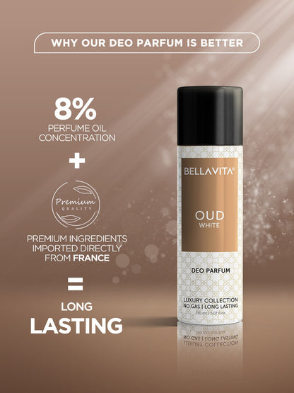 Bellavita Oud White Deo Parfum (150ml)