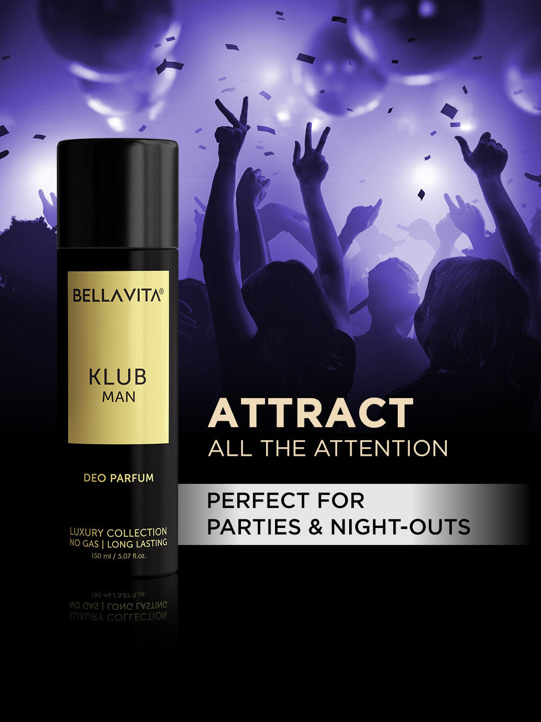 Bellavita Klub Man Deo Parfum (150ml)