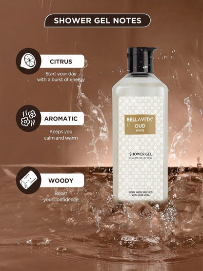 Bellavita Oud White Shower Gel (250ml)
