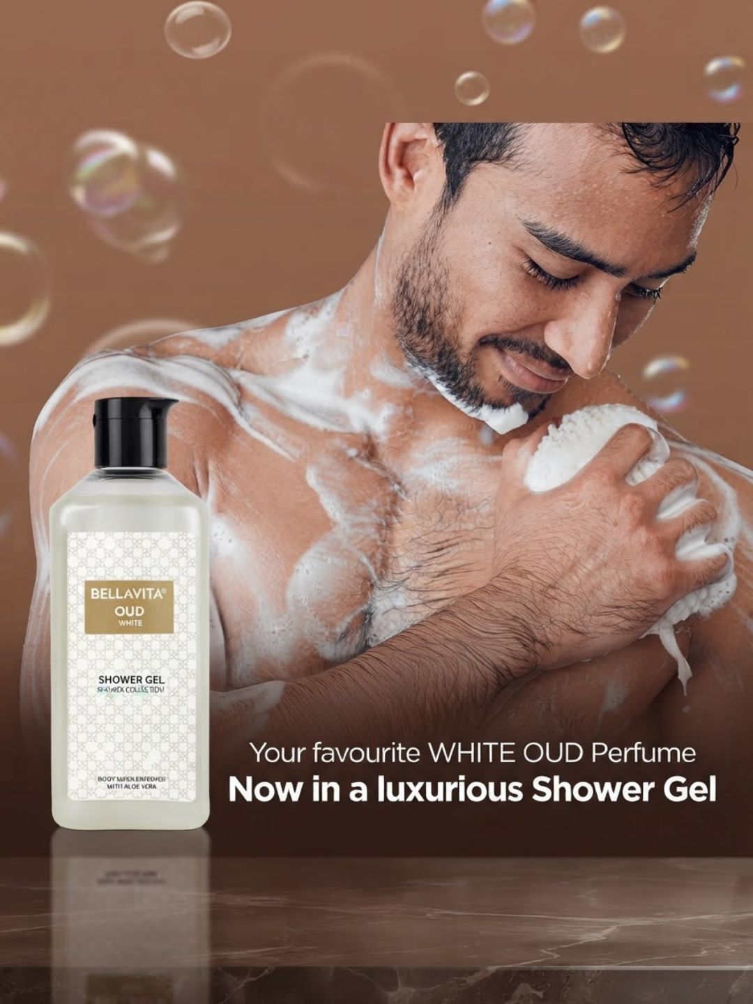 Bellavita Oud White Shower Gel (250ml)