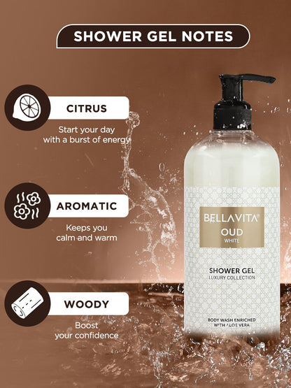 Bellavita Oud White Shower Gel (500ml)