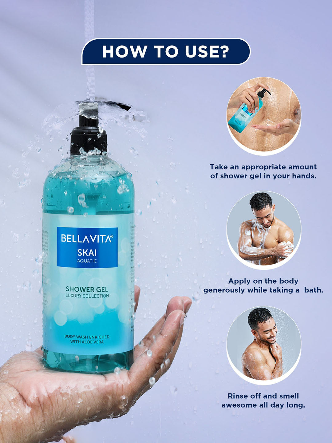 Bellavita Skai Aquatic Shower Gel (500ml)