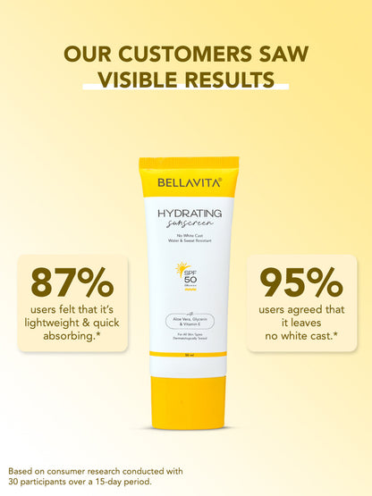 Bellavita Sun Block Water Based Sunscreen SPF 50 PA+++ (50ml)