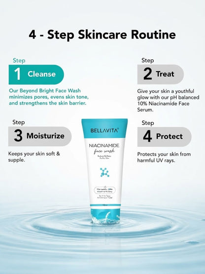 Bellavita Niacinamide Face Wash Face Wash - 100 ml + 10 ml Extra