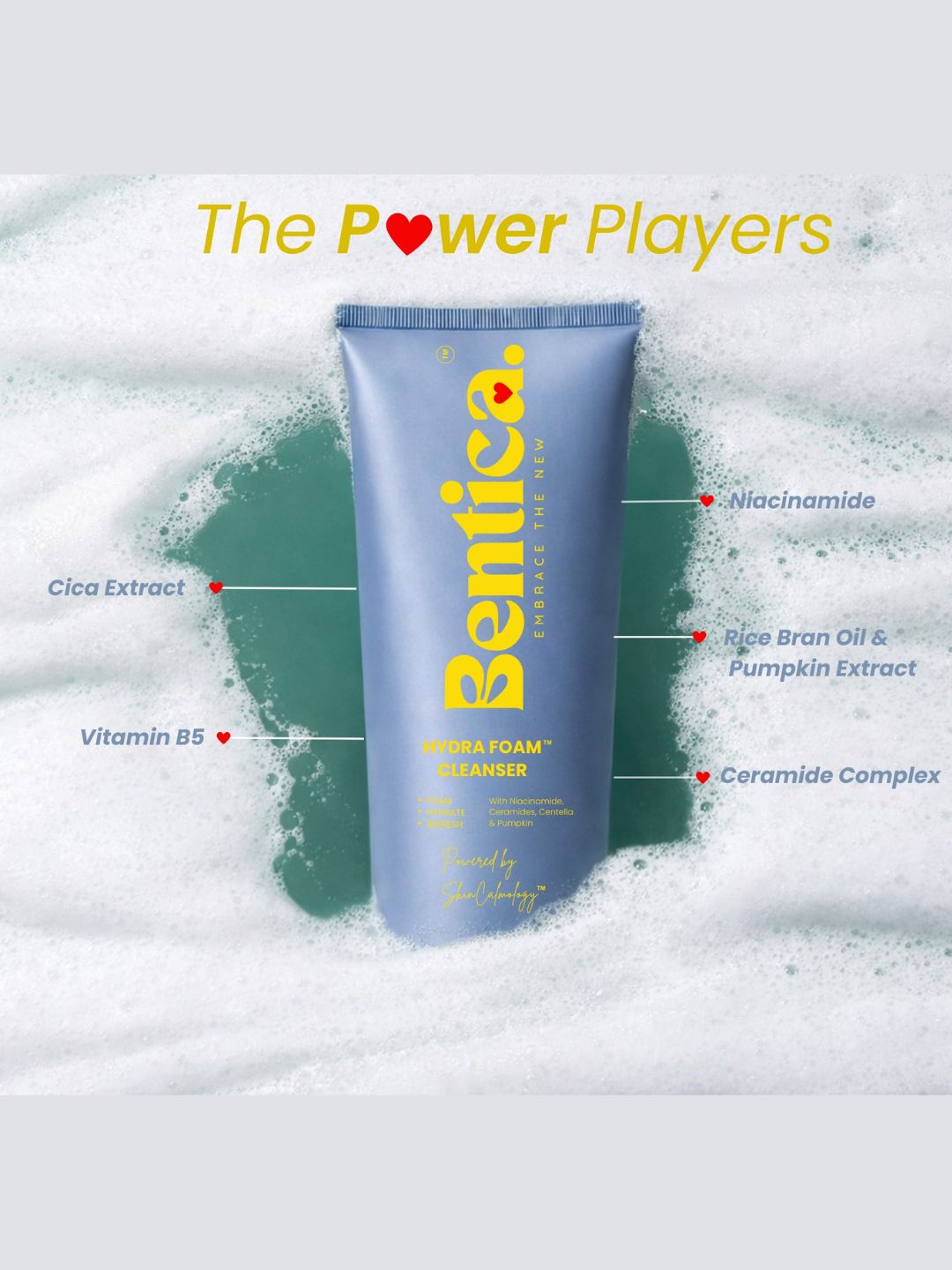 Bentica Hydrafoam Cleanser (100ml)