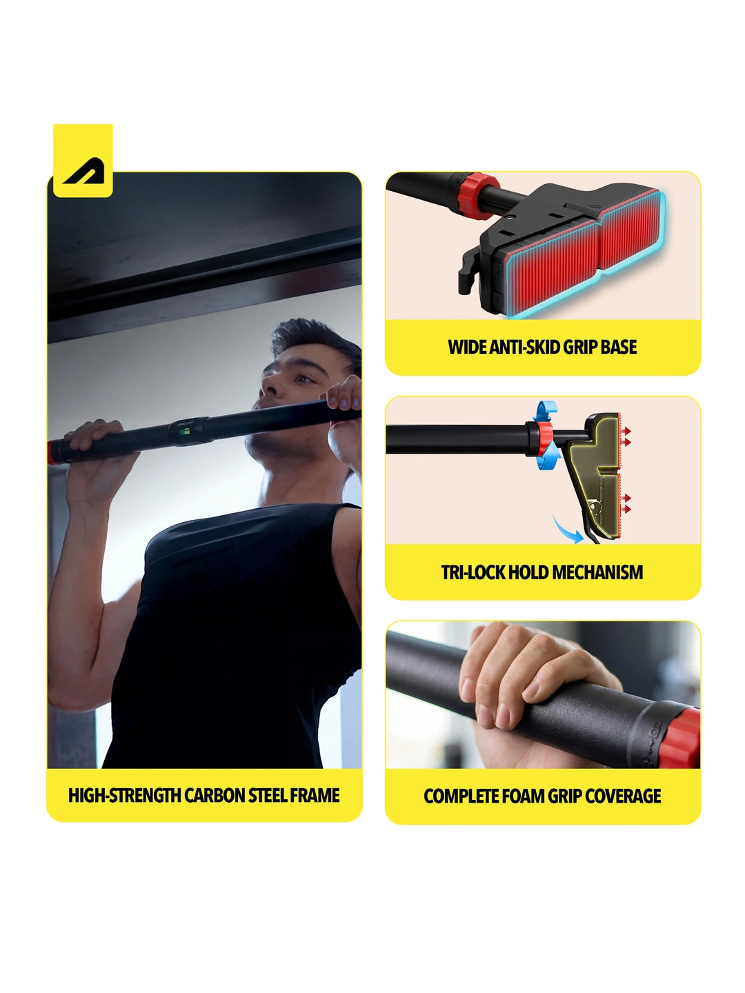 Boldfit Griplock Pull Up Bar