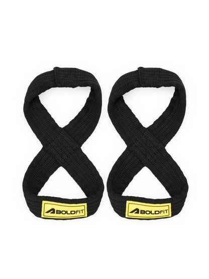 Boldfit Eight Lifting Strap - Black