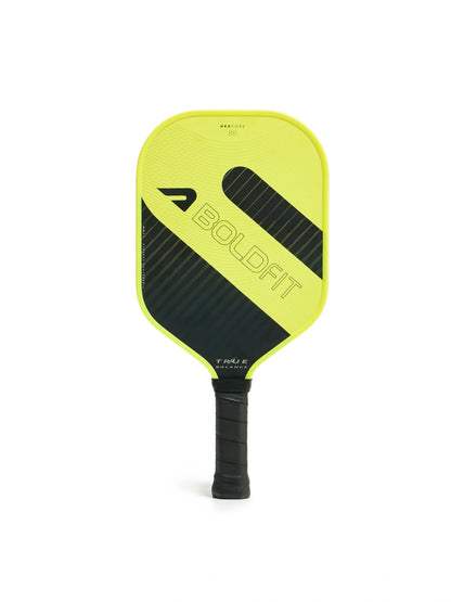 Boldfit Truebalance Pickle Ball Paddle - Yellow/Black