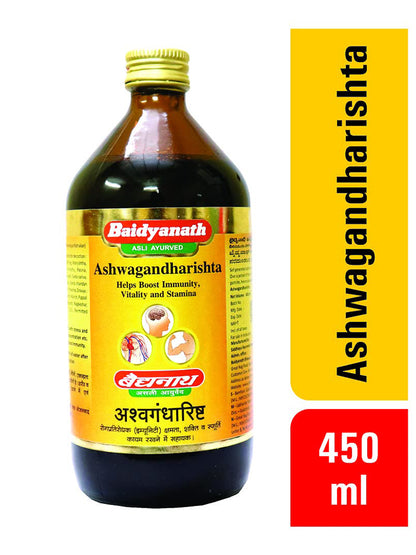 Baidyanath Ashwagandharishta Liquid (450 ml)
