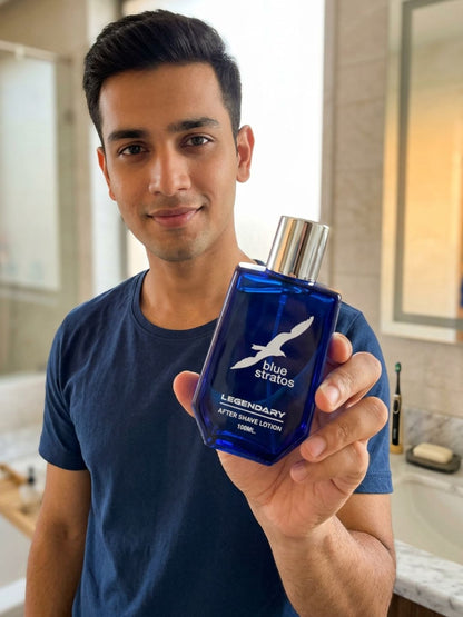 Blue Stratos Legendary After Shave Lotion  (100ml)