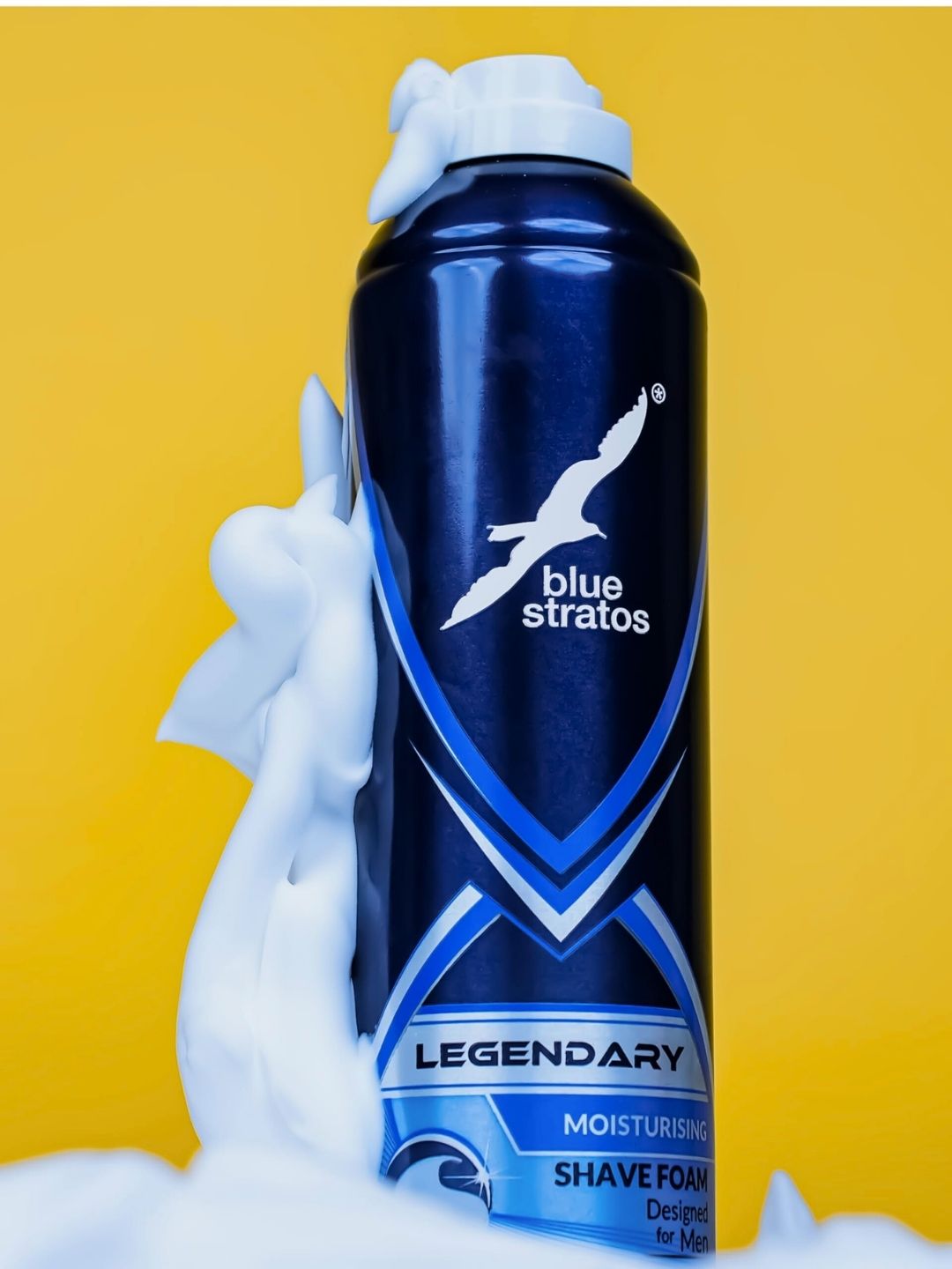 Blue Stratos Legendary Shave Foam  (400ml)