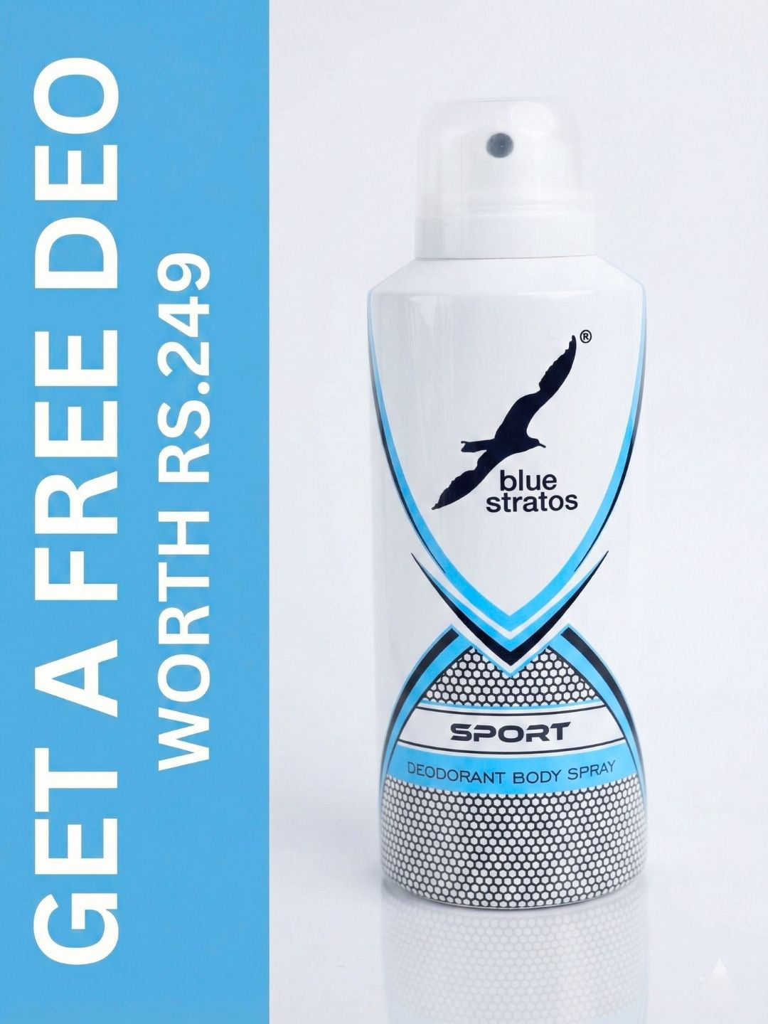 Blue Stratos Legendary Eau de Toilette with  Free Deo  (100ml)