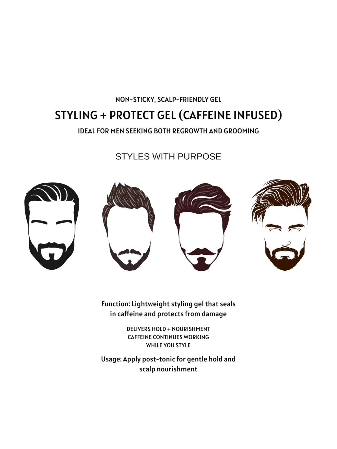 Blue Stratos Hair Follicle Boost Styling Gel for Men  (200ml)