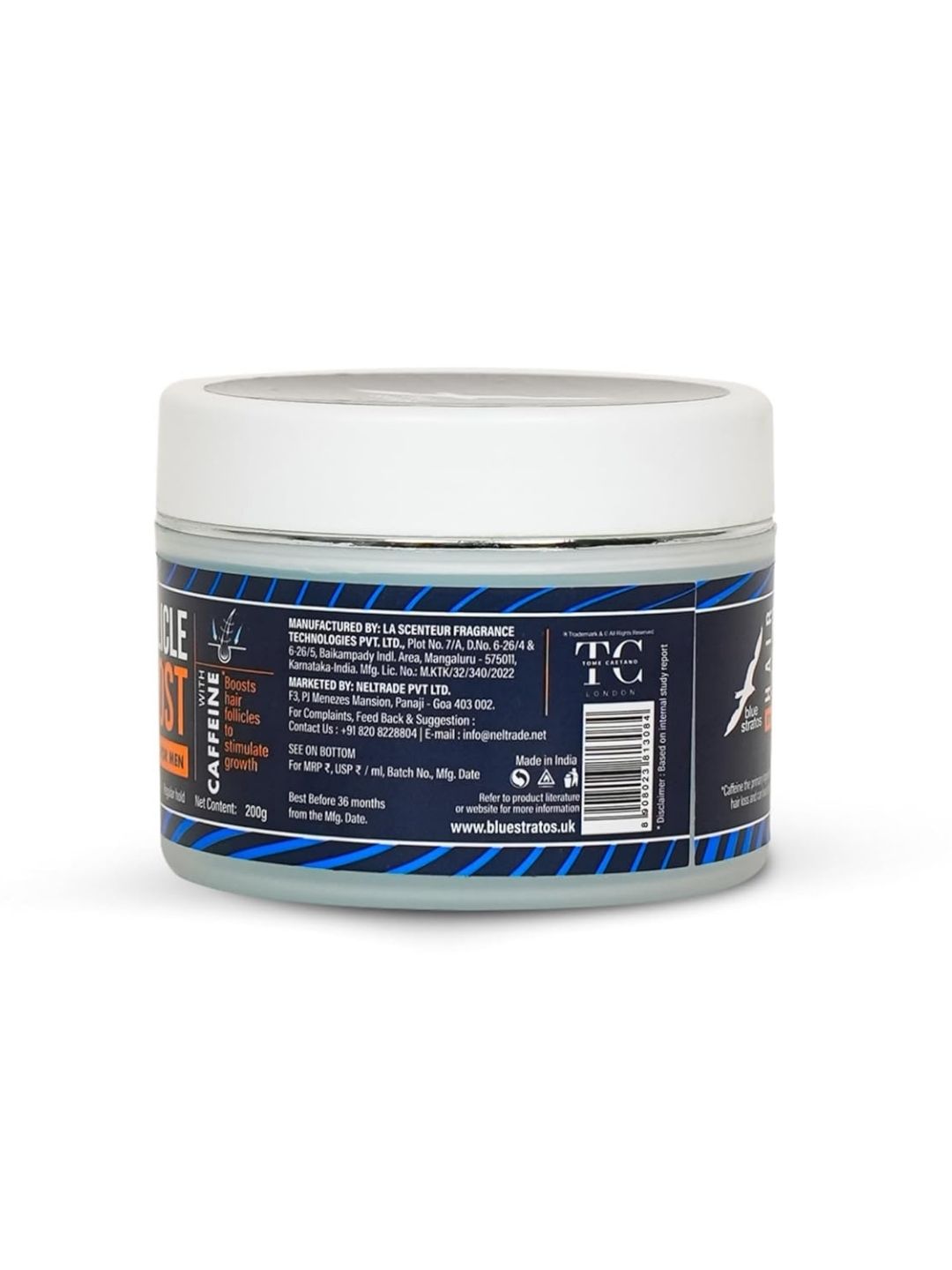 Blue Stratos Hair Follicle Boost Styling Gel for Men  (200ml)