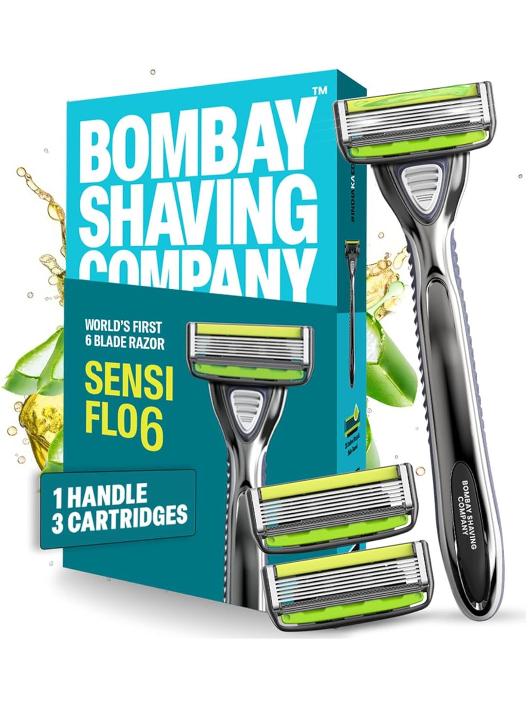 Bombay Shaving Company Sensi Flo6 6 Blade Cartridge Razor