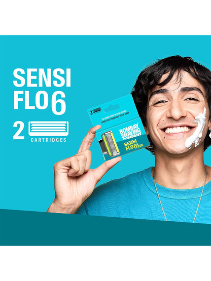 Bombay Shaving Company Sensi Flo6 6 Blade Cartridge Razor
