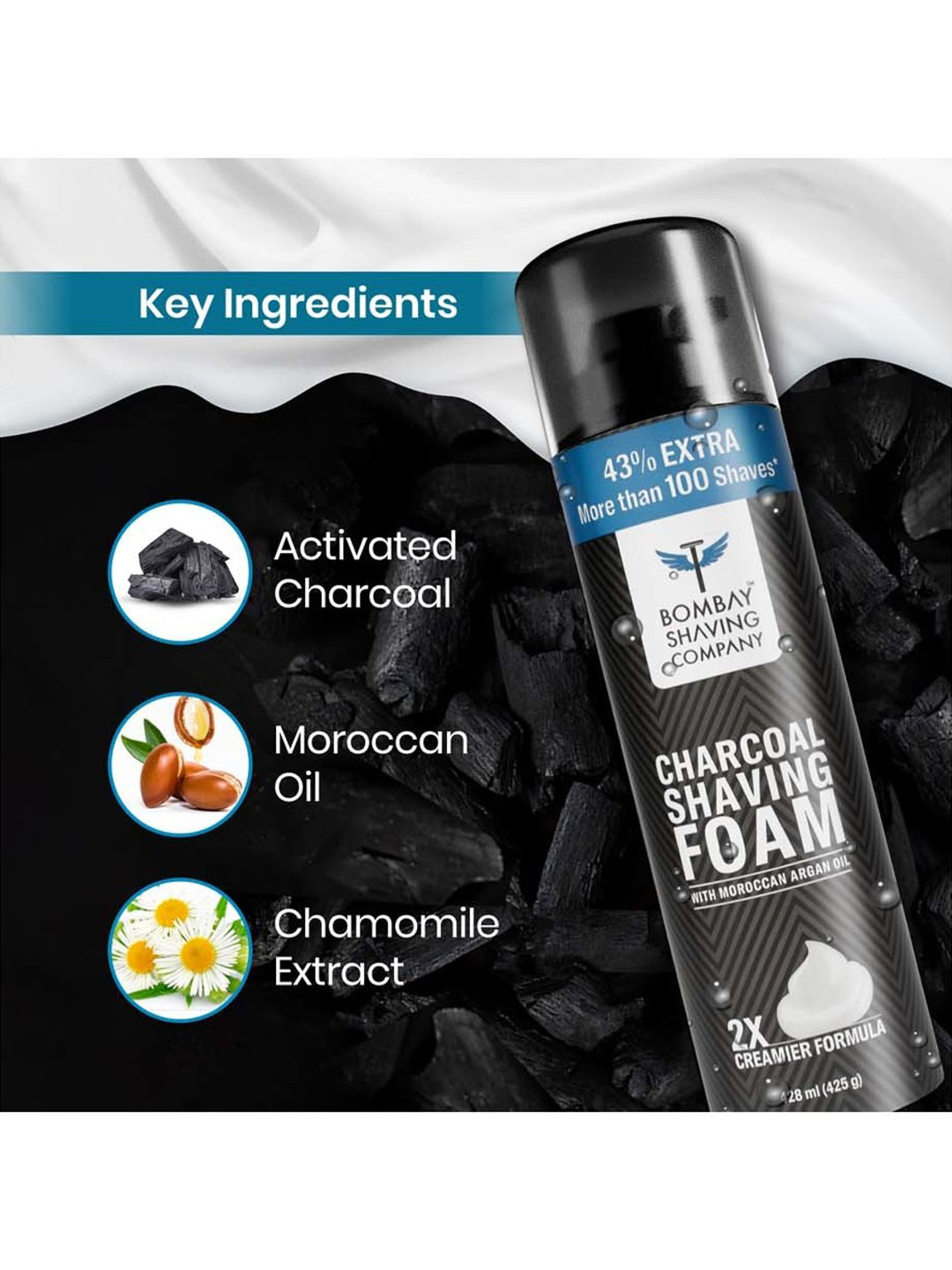 Bombay Shaving Company Charcoal Shaving Foam