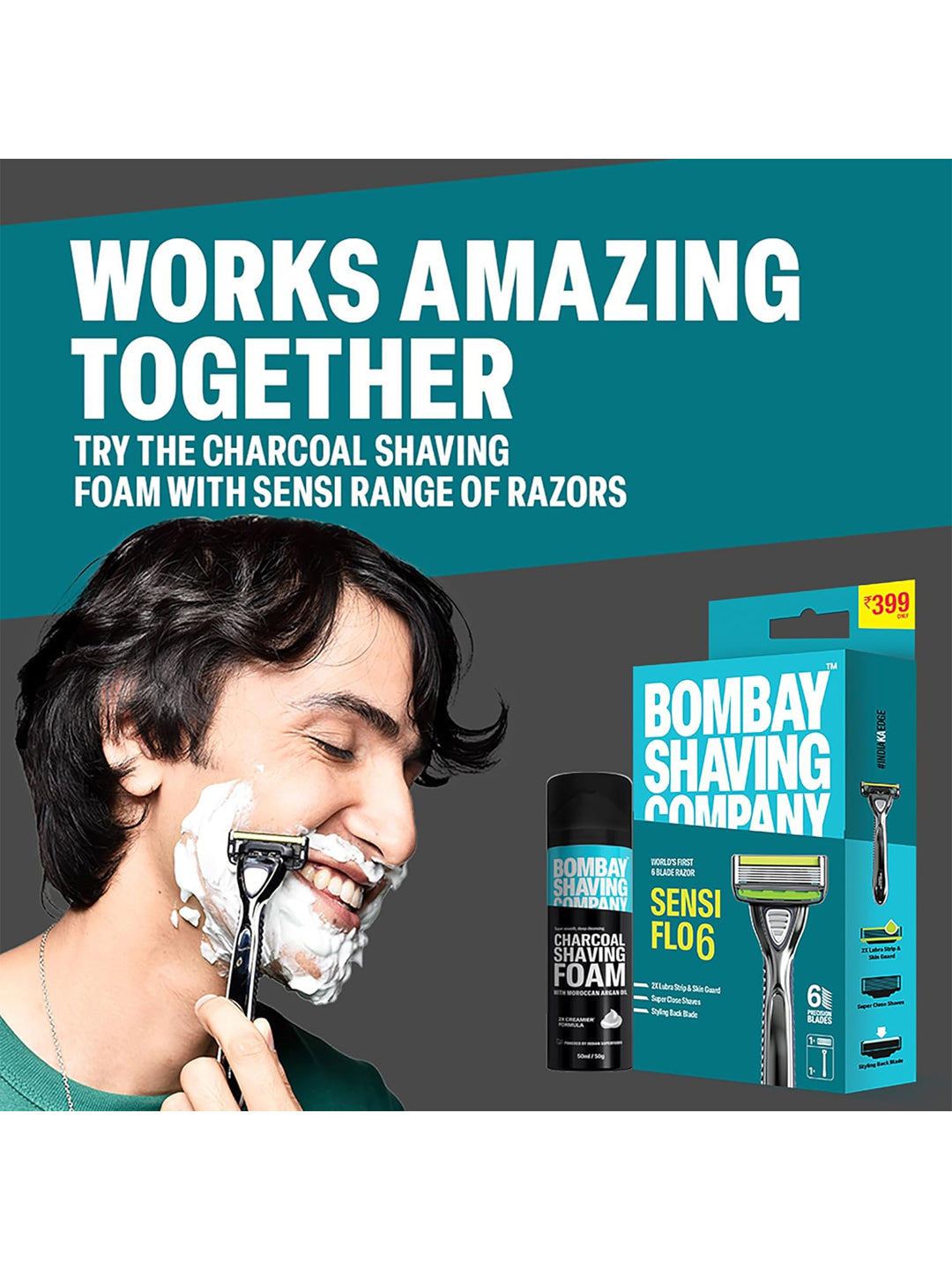 Bombay Shaving Company Charcoal Shaving Foam