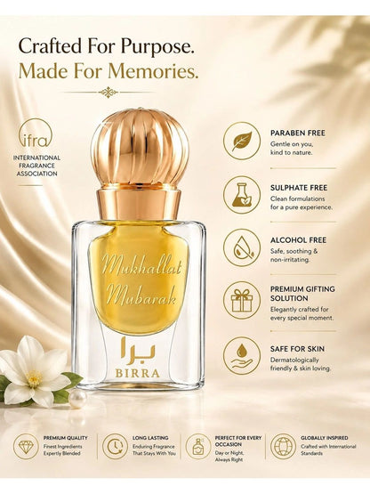 Birra Mukhalat Mbrk Long Lasting Attar (12ml)