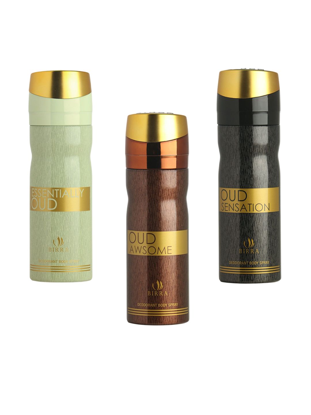 Birra Essentially Oud, Oud Awsome & Oud Sensation Deodorant Body Spray Combo (2 X 200ml)