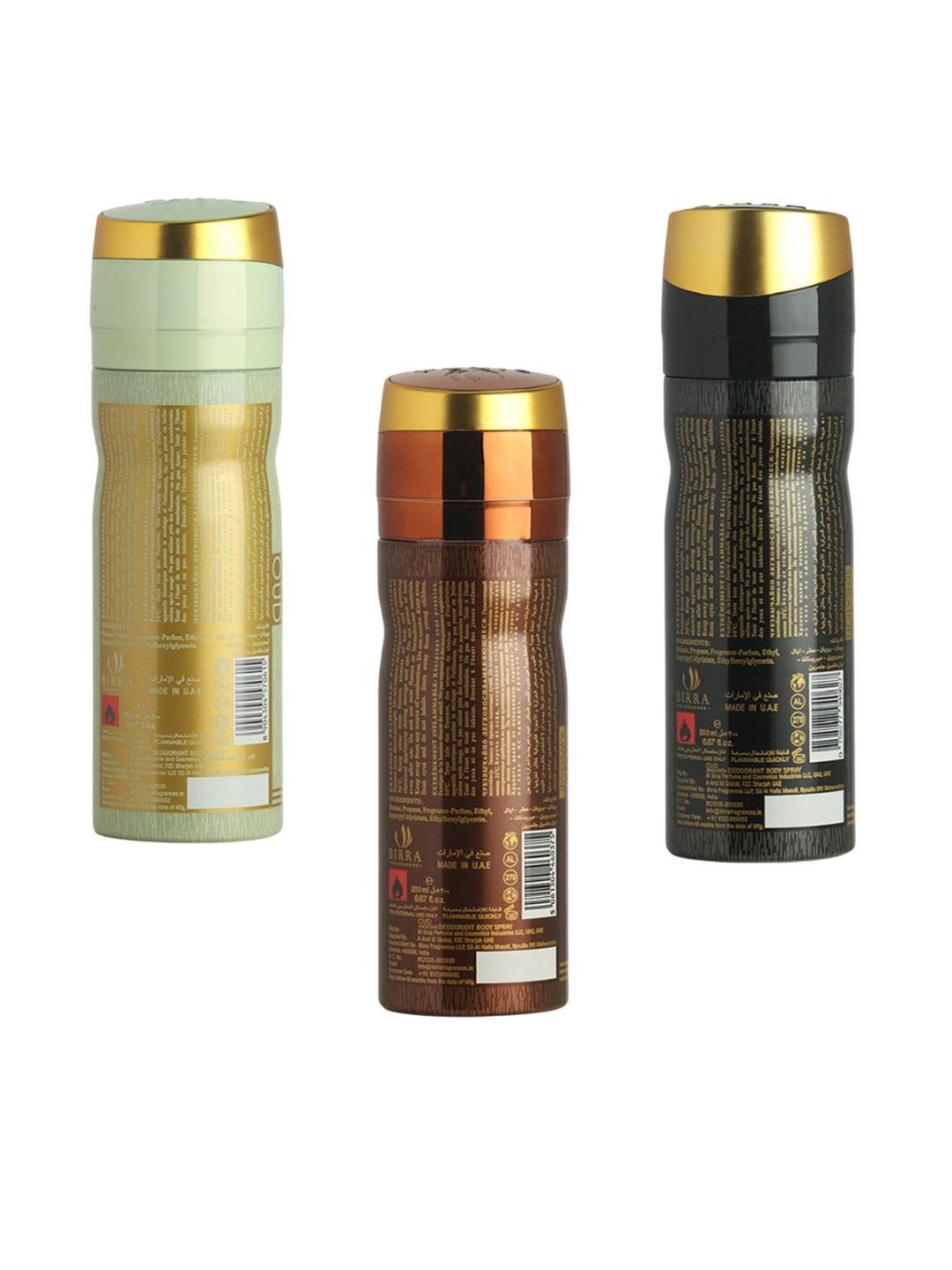 Birra Essentially Oud, Oud Awsome & Oud Sensation Deodorant Body Spray Combo (2 X 200ml)