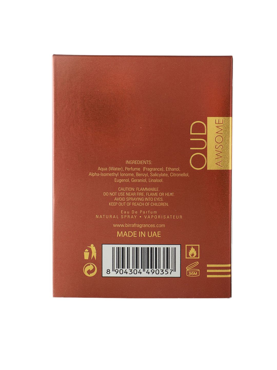 Birra Oud Awsome Long Lasting Eau De Parfum (50ml)