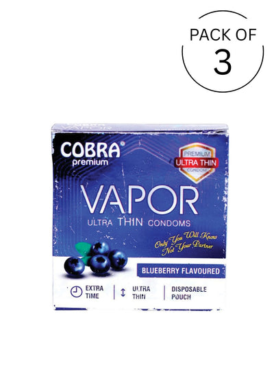 Cobra Premium-Vapor Ultra Thin Blueberry Flavoured Condoms