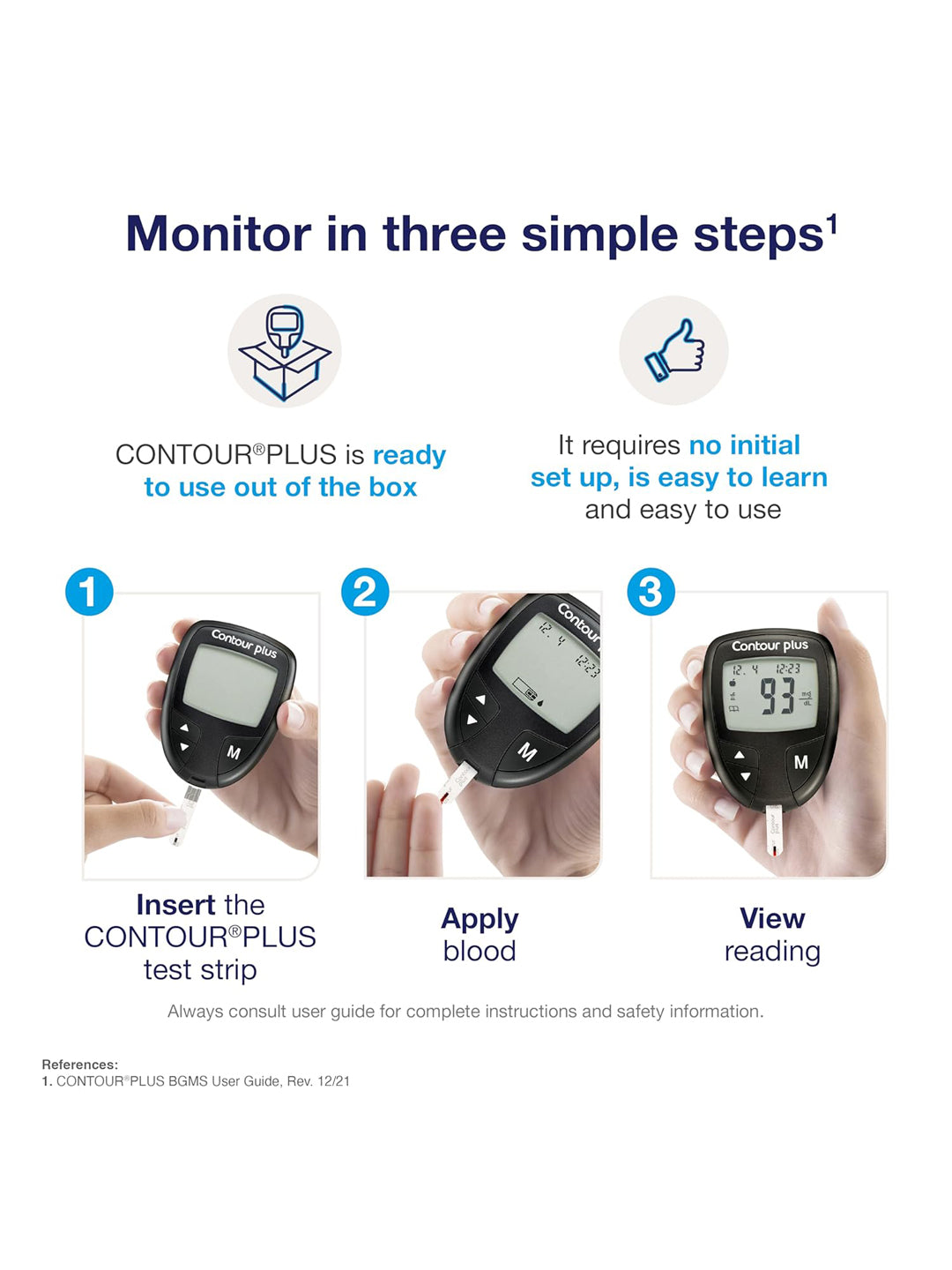 Contour Plus Glucometer Device (1 Unit)