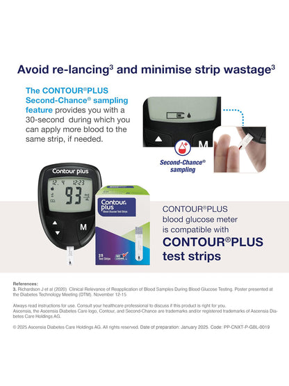 Contour Plus Glucometer Device (1 Unit)