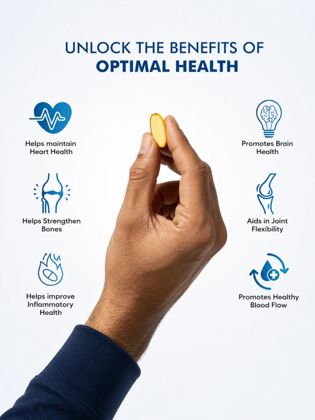 Dr. Morepen Omega 3 Fish Oil Triple Strength Capsules (Pack of 60 Capsules)