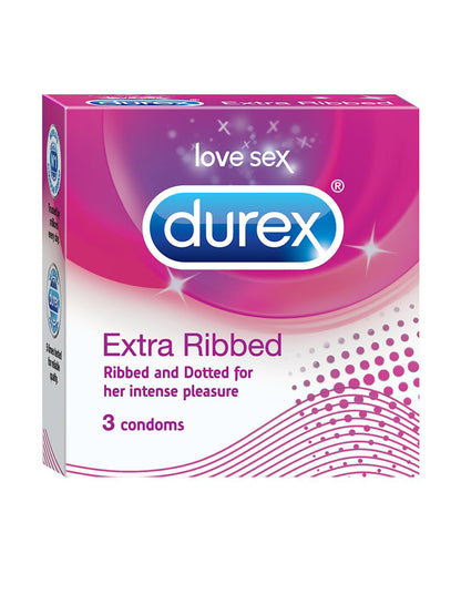 Durex Extra Ribbed Condoms