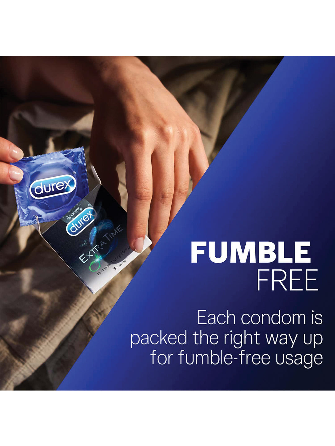 Durex Extra Time Condoms (Pack of 3pcs)