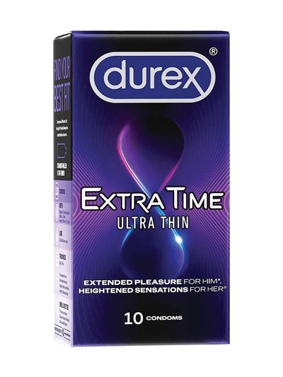 Durex Extra Time Ultra Thin Condoms (Pack of 10pcs)