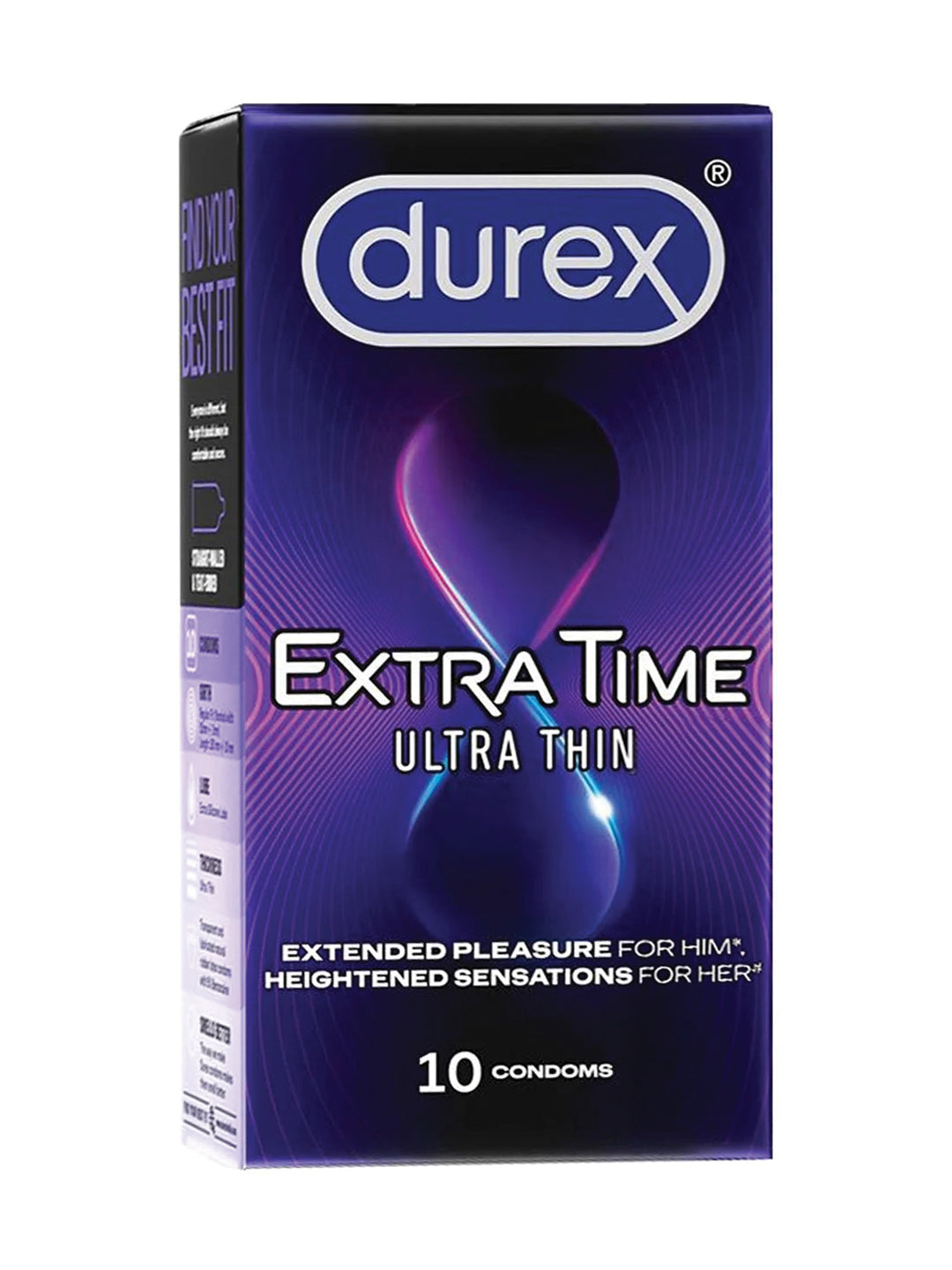 Durex Extra Time Ultra Thin Condoms (10 in each pack)