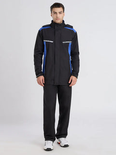Zeel Black & Blue Premium Rainsuit