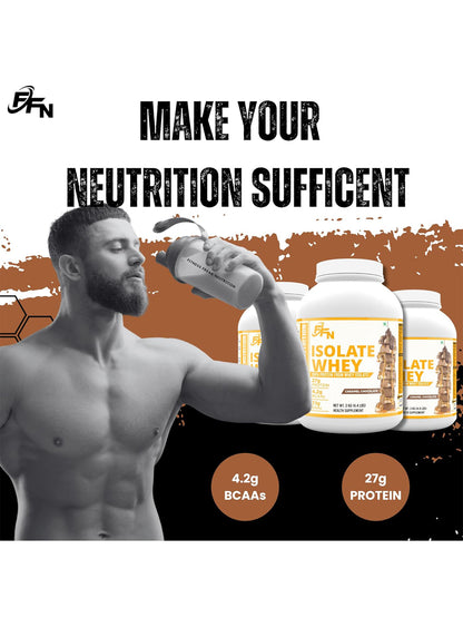 Fitness Freak Nutrition Isolate Whey Protein Caramel Chocolate Powder (2 kg)